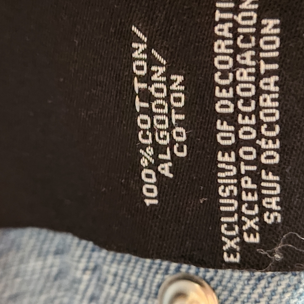 Boom Boom Jeans Blue Denim Jacket with Red Floral Embroidery - Picture 5 of 6